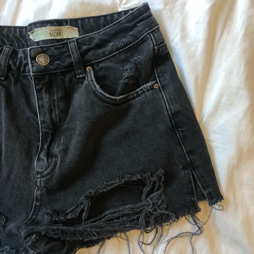 TOPSHOP Moto Mom Shorts